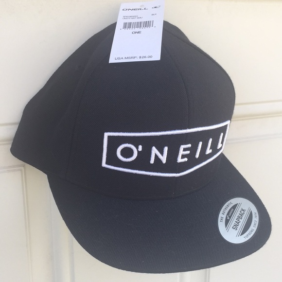 O'Neill Utility Hat  Black w White Snapback OS - Picture 3 of 11